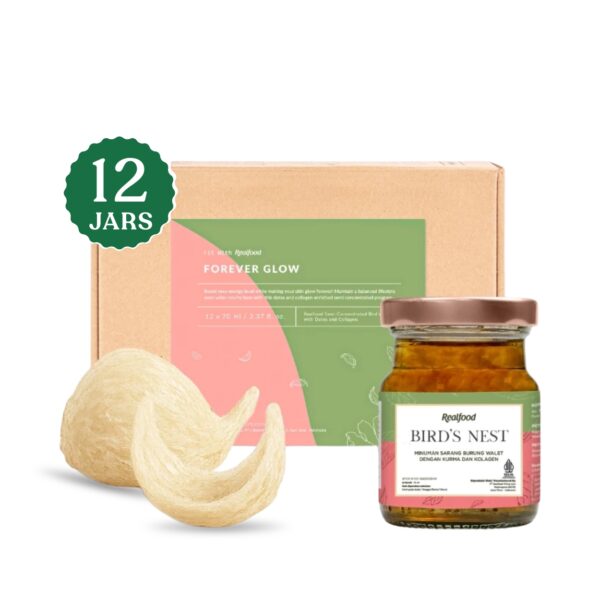 Forever Glow Bird’s Nest 70ml×12 - Contains Real Bird’s Nest, 70ml×12 pack