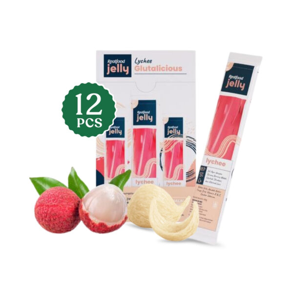 Lychee Bird’s Nest Jelly 20g×12 - Infused with Real Bird’s Nest, 20g×12 pcs